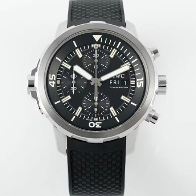 SA급 아이더블유씨 남성용 아쿠아타이머 IW376803 크로노그래프 베스트 에디션 44mm 오토매틱 무브먼트 블랙 다이얼 iwc4113 xx