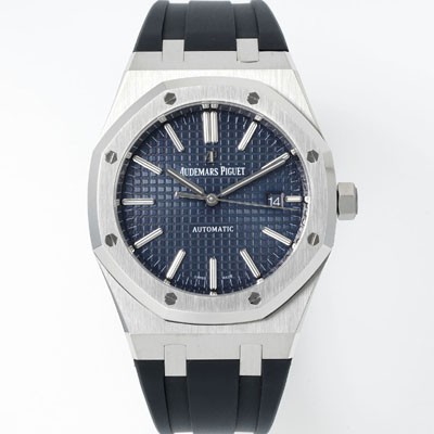 SA급 오데마피게 남성용 15400ST.OO.1220ST.03 로얄오크 41mm 오토매틱 Cal.3120무브먼트 블루 와플 다이얼 aud6533 xx