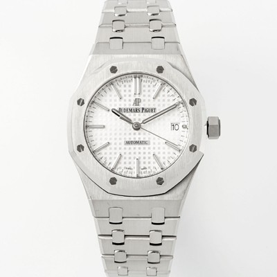 SA급 오데마피게 남성용 하이엔드 15450ST 로얄오크 37mm 오토매틱 Cal.3120무브먼트 실버 와플 다이얼 aud6522 xx