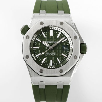 SA급 오데마피게 남성용 로얄오크 오프쇼어 15710ST.OO.A052CA.01 신형 다이버!! 42mm 오토매틱 무브먼트 카키 다이얼 aud6575 xx