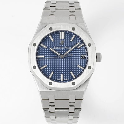 SA급 오데마피게 남성용 로얄오크 15500ST.OO.1220ST.01 41mm 오토매틱 Cal.4302 무브먼트 블루 다이얼 aud6538 xx