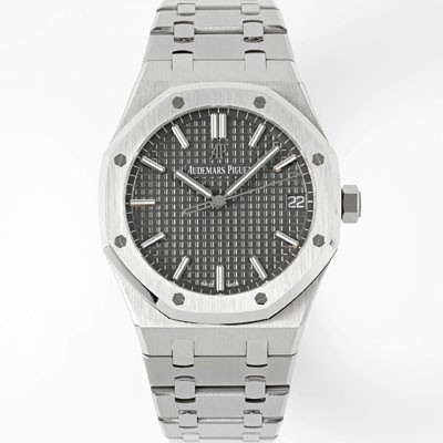 SA급 오데마피게 남성용 로얄오크 15500ST.OO.1220ST.02 41mm 오토매틱 Cal.4302 무브먼트 그레이 다이얼 aud6539 xx