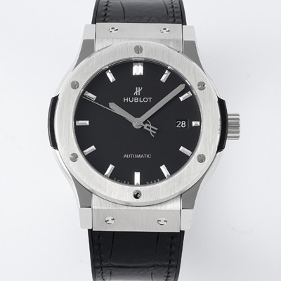 SA급 휴블렛 남성용 클래식 퓨전 542.NX.1171.RX 42mm 오토매틱 2892 타입 가죽/러버 믹스 블랙 다이얼 hub2139 xx