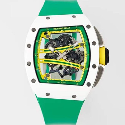 SA급 리차드밀레 남성용 리차드밀 RM61-01 세라믹 50mm 기계식 수동형 무브먼트 스켈레톤 다이얼 ric0318 xx
