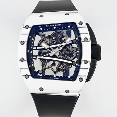 SA급 리차드밀레 남성용 리차드밀 RM61-01 세라믹 50mm 기계식 수동형 무브먼트 스켈레톤 다이얼 ric0323 xx