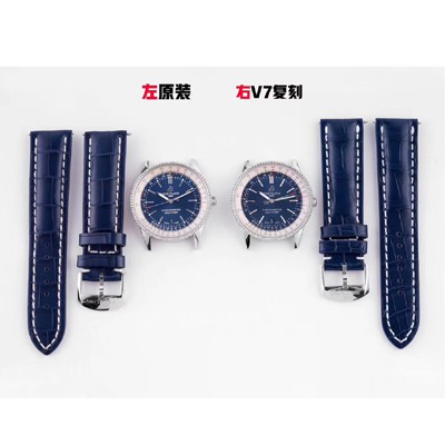 SA급 브라이틀링 남성용 네비타이머 A17326211C1P3 오토매틱 SW200-01타입 41mm 메탈줄 블루 다이얼 bre6056 xx