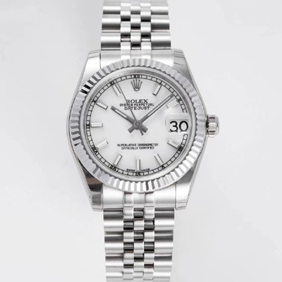 SA급 로렉스 여성용 데이져스트 178274 플루티드 31mm 쥬빌레 오토매틱 2236타입 화이트 다이얼 rol5436 xx