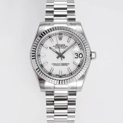 SA급 로렉스 여성용 데이져스트 178274 플루티드 31mm 오이스터 오토매틱 2236타입 화이트 다이얼 rol5441 xx