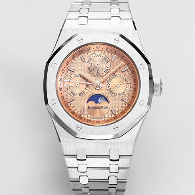 SA급 오데마피게 남성용 로얄오크 26574 퍼페츄얼 캘린더 문페이즈 41mm 로즈골드 다이얼 신형 5134 오토매틱 무브먼트 aud4207 xx