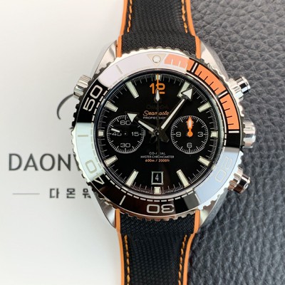 SA급 오메가 남성용 씨마스터 신제품 215.32.46.51.01.001 플래닛 오션 600m 코액시얼 마스터 크로노미터 45.5mm 크로노그래프 오토매틱 Cal.9900 타입 블랙 다이얼 omg0198 xx