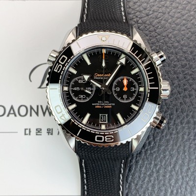 SA급 오메가 남성용 씨마스터 신제품 215.33.46.51.01.001 플래닛 오션 600m 코액시얼 마스터 크로노미터 45.5mm 크로노그래프 오토매틱 Cal.9900 타입 블랙 다이얼 omg0200 xx