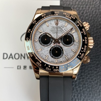 SA급 로렉스 남성용 신형 코스모그래프 데이토나 m126518ln 크로노그래프 18K 로즈골드 40mm 오토매틱 Cal.4131타입 그레이 다이얼 rol5606 xx