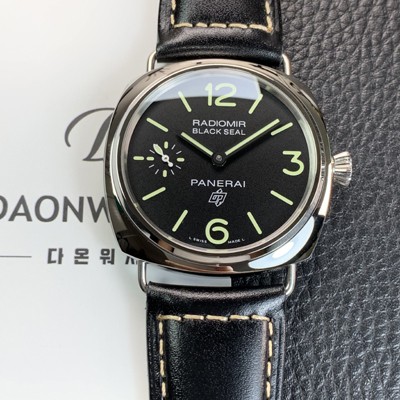 SA급 파네라이 남성용 라디오미르 PAM00754 블랙 씰 로고 45mm 오토매틱 Cal.P.6000타입 블랙 다이얼 pan5241 xx