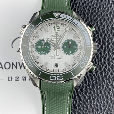 SA급 오메가 남성용 씨마스터 신제품 215.32.46.51.06.001 플래닛 오션 600m 코액시얼 마스터 크로노미터 45.5mm 크로노그래프 오토매틱 Cal.9900 타입 실버 다이얼 omg0253 xx