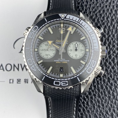 SA급 오메가 남성용 씨마스터 신제품 215.32.46.51.01.004 플래닛 오션 600m 코액시얼 마스터 크로노미터 45.5mm 크로노그래프 오토매틱 Cal.9900 타입 그레이 다이얼 omg0254 xx