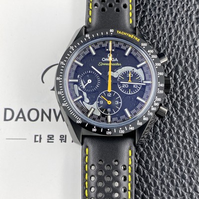SA급 오메가 남성용 스피드마스터 311.92.44.30.01.001 문워치 다크 사이드 오브 더 문 아폴로 8 크로노그래프 수동형 무브먼트 스캘래톤 블랙 다이얼 omg0258 xx
