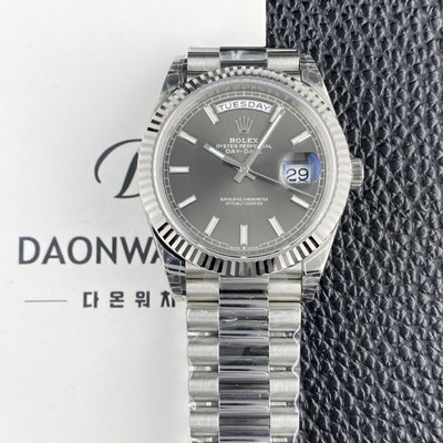 SA급 로렉스 남성용 New 데이데이트 m228239-0060 40mm 오토매틱 Cal.3255타입 그레이 다이얼 rol5635 xx