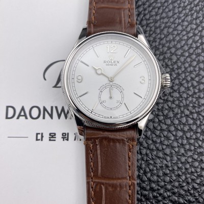 SA급 로렉스남성용 셀리느 1908 퍼페추얼 m52509 39mm 오토매틱 Cal.7140타입 화이트 다이얼 rol5624 xx