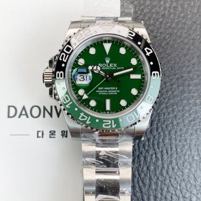 SA급 로렉스 남성용 지엠티 마스터 126729VTNR 오이스터 오토매틱 Cal.3285타입 그린 다이얼 rol5614 xx