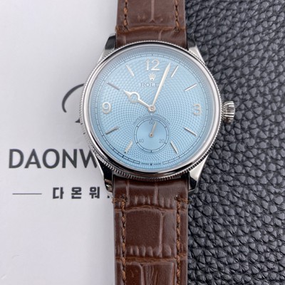 SA급 로렉스남성용 셀리느 1908 퍼페추얼 m52506 플래티넘 39mm 오토매틱 Cal.7140타입 아이스 블루 다이얼 rol5625 xx