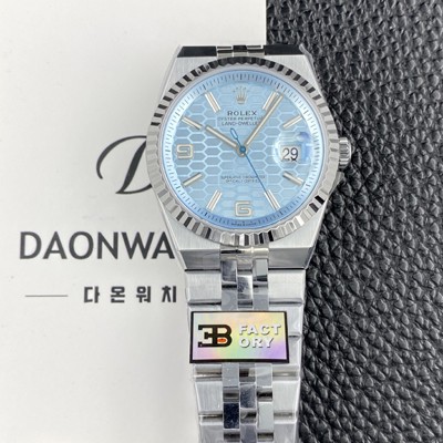 SA급 로렉스 남성용 랜드드웰러 m127236 플래티넘 플랫 주빌리 36mm 오토매틱 Cal.7135타입 아이스 블루 다이얼 rol5637 xx