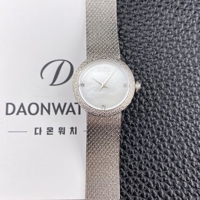 SA급 
디올 여성용 라디드 사틴 25mm 쿼츠 무브먼트 화이트 자게 다이얼 dio1010 xx