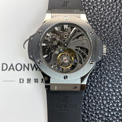 SA급 휴블렛 남성용 빅뱅 투어빌론 탑재 무브먼트 스켈레톤 다이얼 hub2152 xx