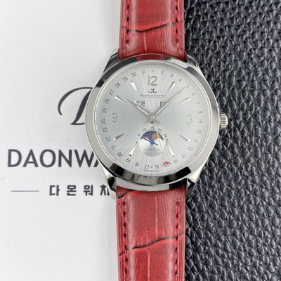 SA급 예거르쿨트르남성용 마스터 캘린더 문페이즈 39mm 오토매틱 cal.866타입 실버 다이얼 jag0431 xx
