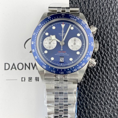 SA급 튜더 남성용 헤리티지 블랙베이 M79360N 크로노그래프 팬더 41mm 오토매틱 7750무브먼트 블루 다이얼 tud5140 xx