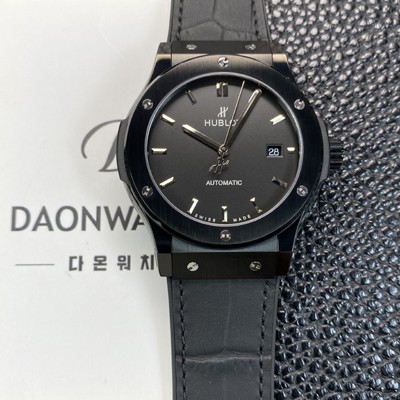 SA급 휴블렛 남성용 클래식 퓨전 511.CM.1171.RX 블랙 PVD코팅 매직 42mm 오토매틱 2892타입 블랙 다이얼 hub2150 xx