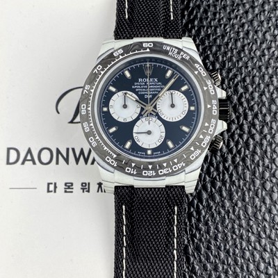 SA급 로렉스남성용 데이토나 DIW 포지드카본 커스텀 40미리 크로노그래프 오토매틱 Cal.4130 무브먼트 블랙 다이얼 rol5646 xx