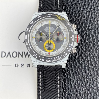 SA급 로렉스남성용 데이토나 DIW 포지드카본 커스텀 40미리 크로노그래프 오토매틱 Cal.4130 무브먼트 그레이 다이얼 rol5657 xx