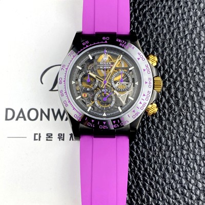 SA급 로렉스남성용 하이엔드 데이토나 세라믹 베젤 40mm 크로노그래프 오토매틱 Cal.4130 무브먼트 스켈레톤 다이얼 rol5661 xx