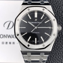 SA급 오데마피게 남성용 하이엔드 로얄오크 15400ST.OO.1220ST.01 오토매틱 Cal.3120타입 41mm 블랙 와플 다이얼 AUD4234 xx