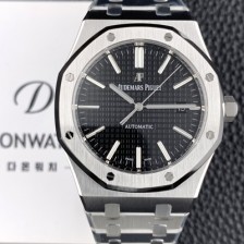 SA급 오데마피게 남성용 하이엔드 로얄오크 15400ST.OO.1220ST.01 오토매틱 Cal.3120타입 41mm 블랙 와플 다이얼 AUD4234 xx