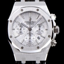 SA급 오데마피게 남성용 로얄오크 데일리워치 강추!! 26320ST.OO.1220ST.02 크로노그래프 화이트 실버 와플 다이얼 신형 ETA 7750B-2 신형 레귤레이터 무브먼트 AUD0200 xx