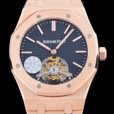 SA급 오데마피게 남성용 로얄오크 26510OR.OO.1220OR.01 뚜르비용 한정판 신제품!! 투어빌론 씬-엑스트라 UP!!블랙 와플 다이얼 니켈도금된 세귤 리얼 아시안 투어빌론 탑재 AUD0100 xx