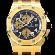 SA급 오데마피게 남성용 VIP타입!!로얄오크 오프쇼어 26470BA.OO.1000BA.01 크로노그래프 18K 옐로우 골드 케이스 블랙 3D와플 다이얼 오토매틱 무브먼트 AUD0134 xx