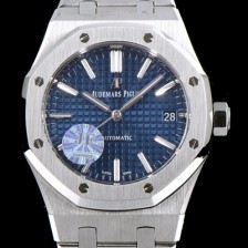 SA급 오데마피게 남성용 하이엔드 로얄오크 15450ST.OO.1256ST.03 JF사 블루 와플 다이얼 오토매틱 무브먼트 AUD0215 xx