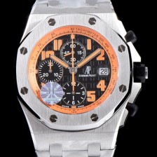 SA급 오데마피게 남성용 로얄오크 오프쇼어 26170ST.OO.D101CR.01 볼케이노 크로노그래프 블랙 3D와플 다이얼 브레이슬릿 오토매틱 무브먼트 AUD0253 xx