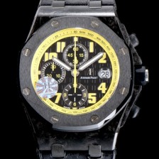 SA급 오데마피게 남성용 VIP 타입!!로얄오크 오프쇼어 26176FO.OO.D101CR.03 범블비 에디션 크로노그래프 블랙 와플 다이얼 오토매틱 무브먼트 AUD0100 xx