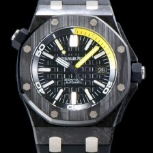 SA급 오데마피게 남성용 신형 다이버 모델!! 로얄오크 오프쇼어15706AU.OO.A002CA.01 포지드카본 블랙 와플 다이얼 오토매틱 무브먼트 AUD0200 xx