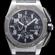 SA급 오데마피게 남성용 로얄오크 오프쇼어 26378IO.OO.A001KE.01 아놀드 리미티드 에디션 크로노그래프 블랙 와플 다이얼 스위스 쿼츠 무브먼트 AUD0104 xx
