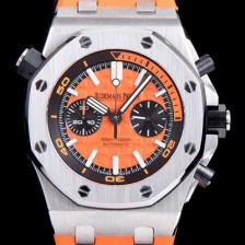 SA급 오데마피게 남성용 로얄오크 오프쇼어 26703ST.OO.A070CA.01 1:1 베스트 에디션 크로노그래프 오렌지 러버 스트랩 오토매틱 무브먼트 AUD0224 xx