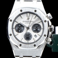 SA급 오데마피게 남성용 신상 업데이트! 로얄오크 오프쇼어 26327TI.OO.D004CA.01 크로노그래프 화이트 와플 다이얼 브레이슬릿 오토매틱 무브먼트 AUD0204 xx