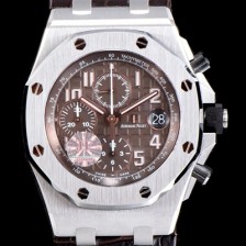 SA급 오데마피게 남성용 NEW MOVT UP!! 로얄오크 오프쇼어 26470ST.OO.A820CR.01 크로노그래프 브라운 와플 다이얼 오토매틱 무브먼트 AUD0205 xx