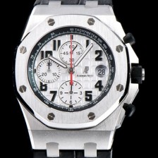 SA급 오데마피게 남성용 로얄오크 오프쇼어 26170ST.OO.D305CR.01 블랙 테마 에디션!!크로노그래프 화이트 와플 다이얼 오토매틱 무브먼트 AUD0250 xx