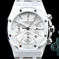 SA급 오데마피게 남성용 신상 업데이트! 로얄오크 오프쇼어 26320ST.OO.1220ST.02 크로노그래프 실버 와플 다이얼 브레이슬릿 오토매틱 무브먼트 AUD0200 xx