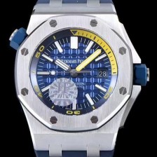 SA급 오데마피게 남성용 블루 세라믹 다이버!!로얄오크 오프쇼어15710ST.OO.A038CA.01 블루 와플 다이얼 오토매틱 무브먼 AUD4455 xx