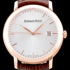 SA급 오데마피게 남성용 최신버전 업그레이드형!! 줄스 오데마 15170OR.OO.A088CR.01 클래식 데이트 신제품 18K 로즈골드 케이스 화이트 실버 다이얼 셀프와인딩 무브먼트 AUD0130 xx